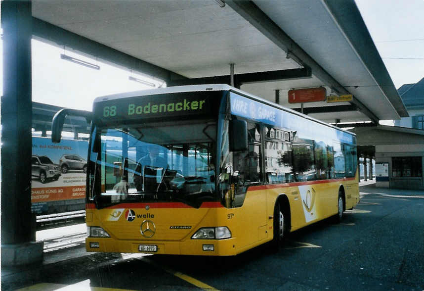 (100'825) - Voegtlin-Meyer, Brugg - Nr. 97/AG 6975 - Mercedes am 3. November 2007 beim Bahnhof Brugg