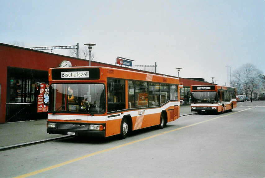 (102'335) - AOt Amriswil - Nr. 6/TG 62'894 - Neoplan am 23. Dezember 2007 beim Bahnhof Amriswil