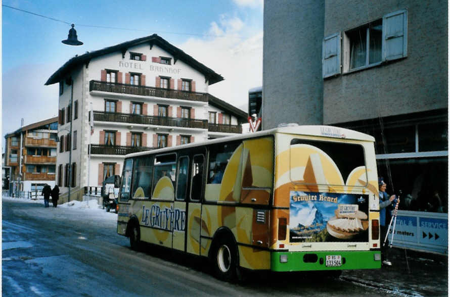 (102'722) - OBZ Zermatt - Nr. 1/VS 133'504 - Vetter am 30. Dezember 2007 beim Bahnhof Zermatt