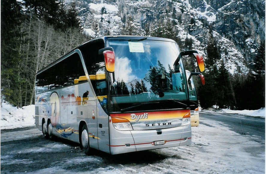 (103'131) - Dysli, Bern - Nr. 20/BE 10'444 - Setra (ex EvoBus, Kloten) am 6. Januar 2008 in Adelboden, Unter dem Birg