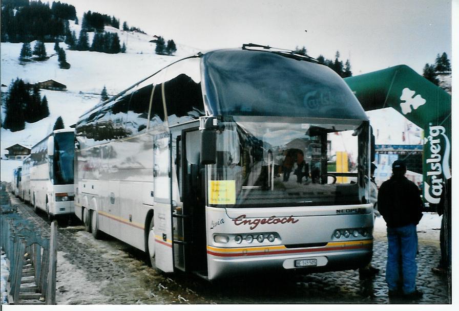 (103'213) - Engeloch, Riggisberg - BE 145'505 - Neoplan am 6. Januar 2008 in Adelboden, Weltcup