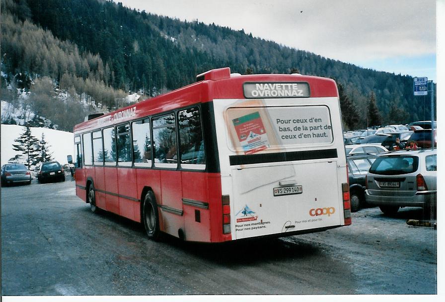 (103'535) - Buchard, Leytron - VS 299'140 - Volvo/R&J (ex Bernmobil, Bern Nr. 106) am 19. Januar 2008 in Ovronnaz, Tlsige