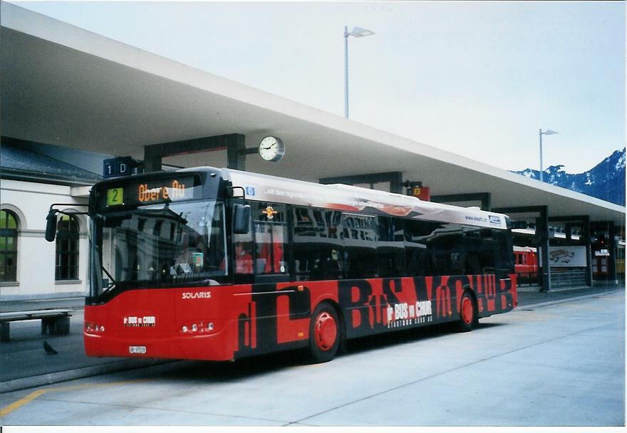 (103'915) - SBC Chur - Nr. 18/GR 97'518 - Solaris am 4. Februar 2008 beim Bahnhof Chur