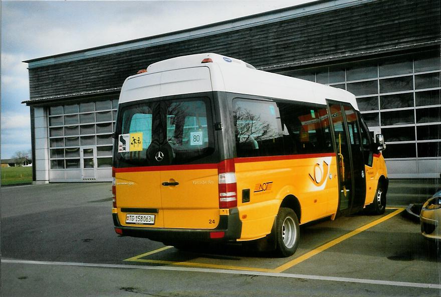 (104'113) - AOT Amriswil - Nr. 24/TG 158'063 - Mercedes am 4. Februar 2008 in Amriswil, Garage