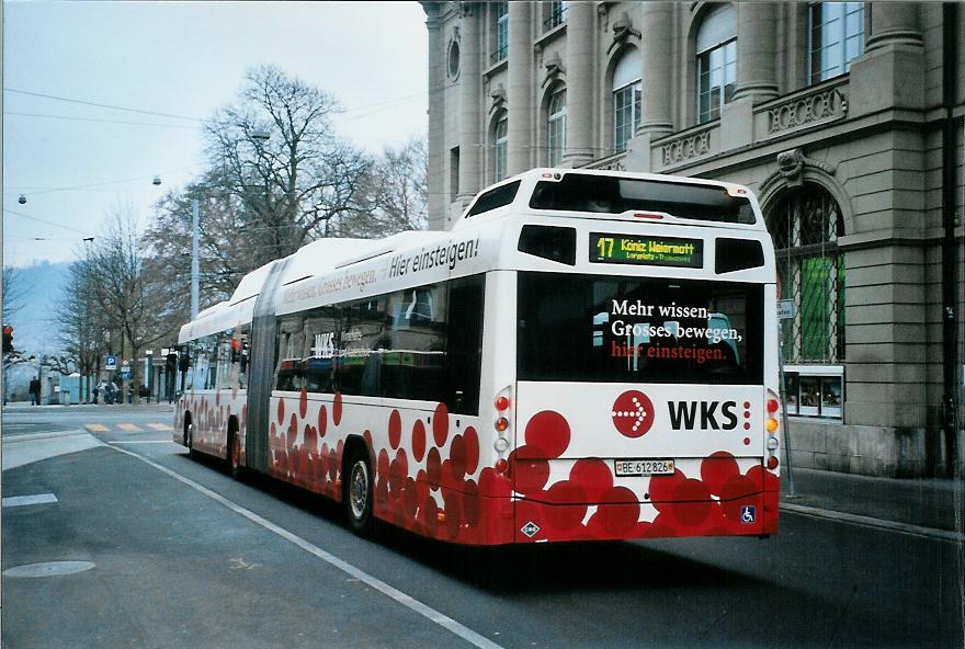 (104'617) - Bernmobil, Bern - Nr. 826/BE 612'826 - Volvo am 20. Februar 2008 beim Bahnhof Bern