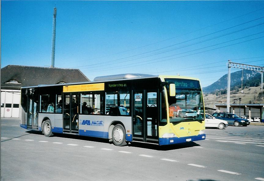 (104'635) - AFA Adelboden - Nr. 94/BE 398'916 - Mercedes am 24. Februar 2008 beim Bahnhof Frutigen