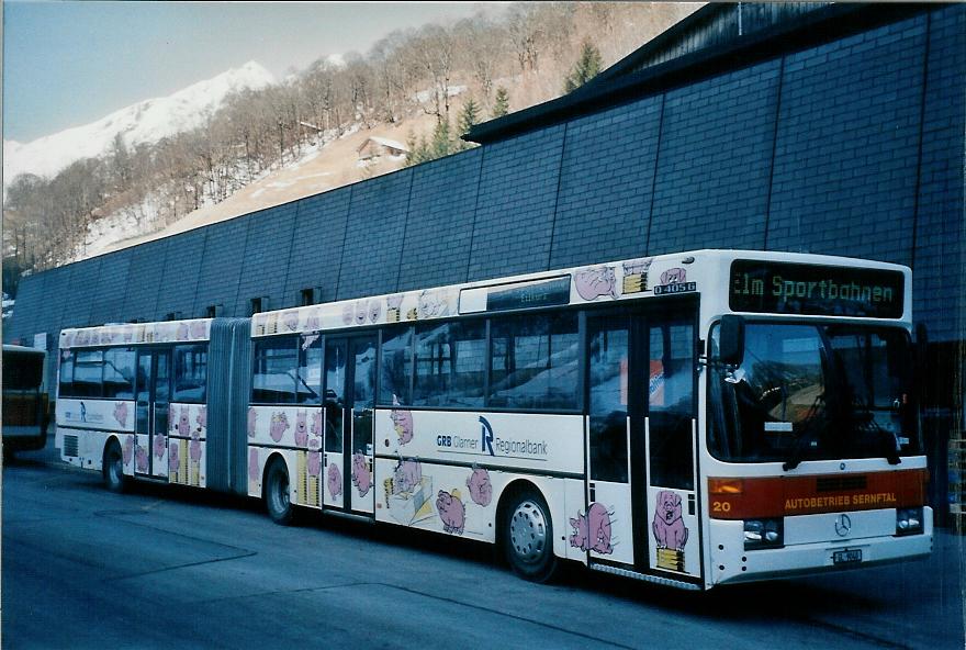 (104'922) - AS Engi - Nr. 20/GL 9040 - Mercedes (ex AAGL Liestal Nr. 94) am 9. Mrz 2008 in Elm, Sportbahnen 