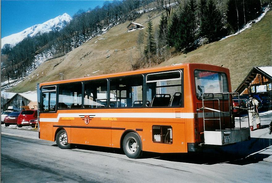 (104'929) - AS Engi - Nr. 8/GL 7708 - NAW/Hess (ex ZVB Zug Nr. 42) am 9. Mrz 2008 in Elm, Sportbahnen