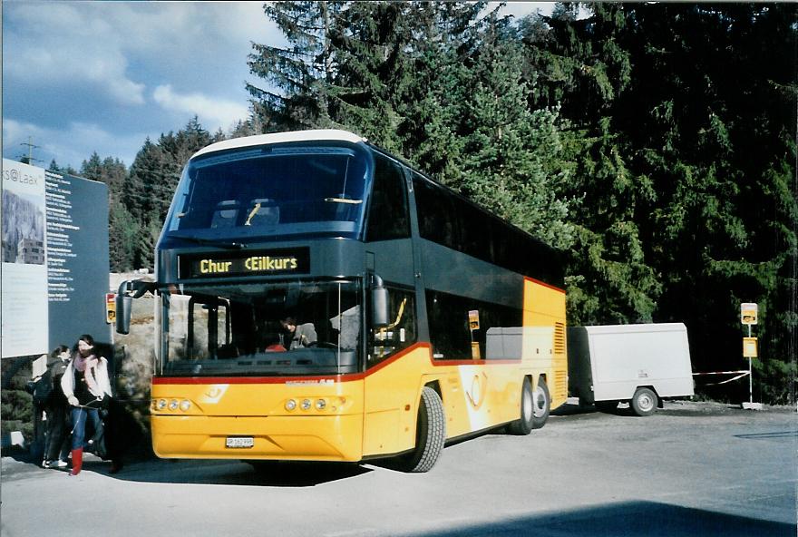 (105'024) - PostAuto Graubnden - GR 162'998 - Neoplan am 9. Mrz 2008 in Laax, Murschetg