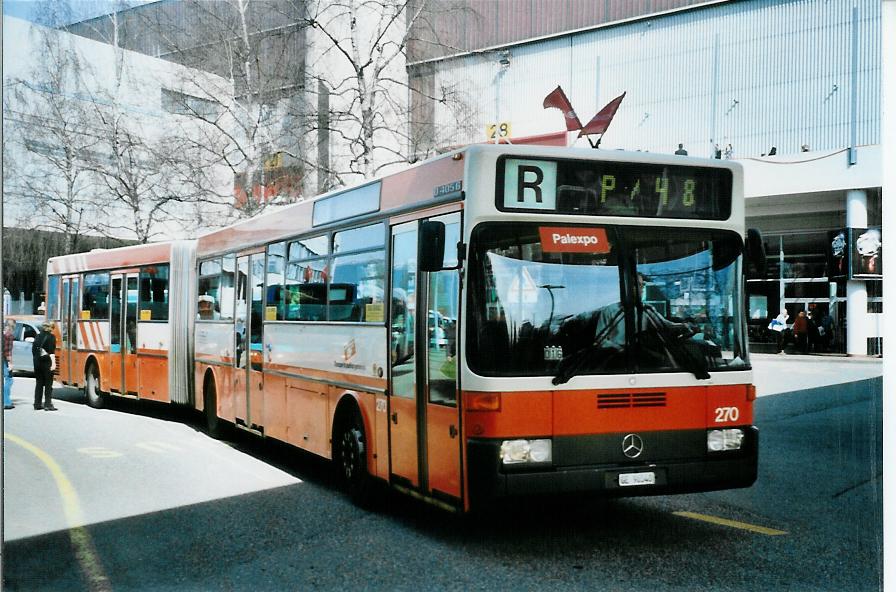 (105'119) - TPG Genve - Nr. 270/GE 96'540 - Mercedes am 15. Mrz 2008 in Genve, Palexpo