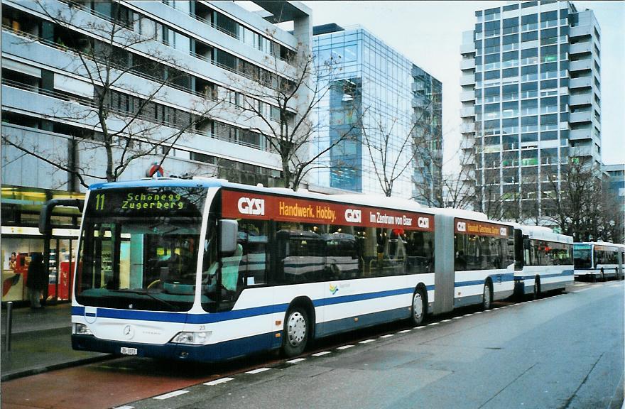 (105'331) - ZVB Zug - Nr. 23/ZG 3373 - Mercedes am 17. Mrz 2008 in Zug, Metalli