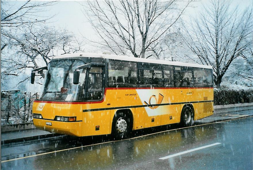 (105'515) - TMR Martigny - VS 1109 - Neoplan (ex Perrodin-Mtral, Le Chble) am 21. Mrz 2008 beim Bahnhof Martigny