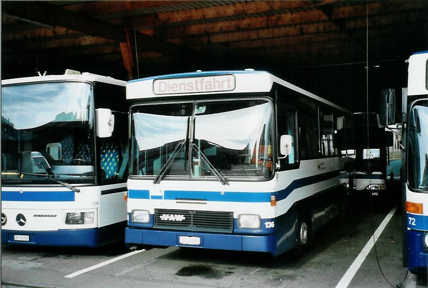 (105'713) - ZVB Zug - Nr. 136/ZG 3396 - NAW/Hess (ex Nr. 46) am 23. Mrz 2008 in Zug, Garage