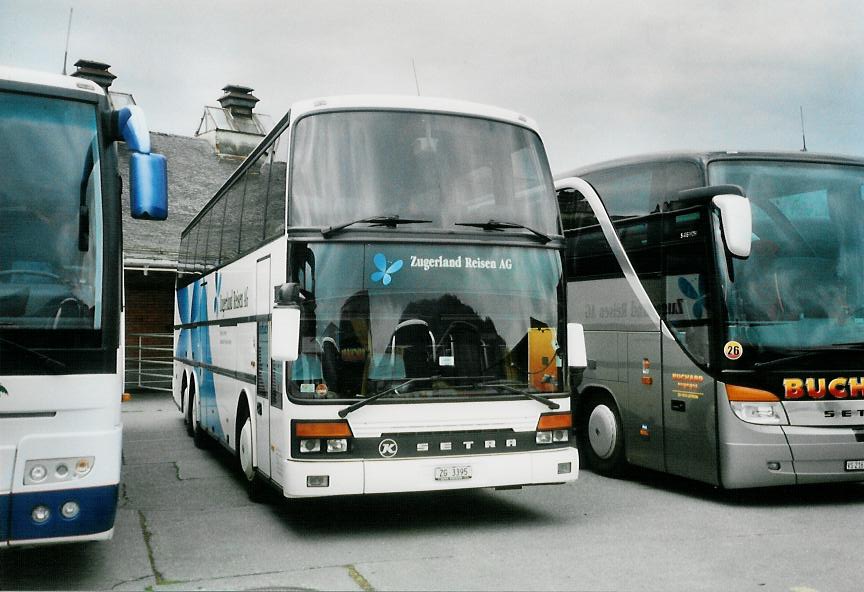 (106'205) - ZVB Zug - Nr. 445/ZG 3395 - Setra (ex Nr. 45) am 3. April 2008 in Thun, Expo