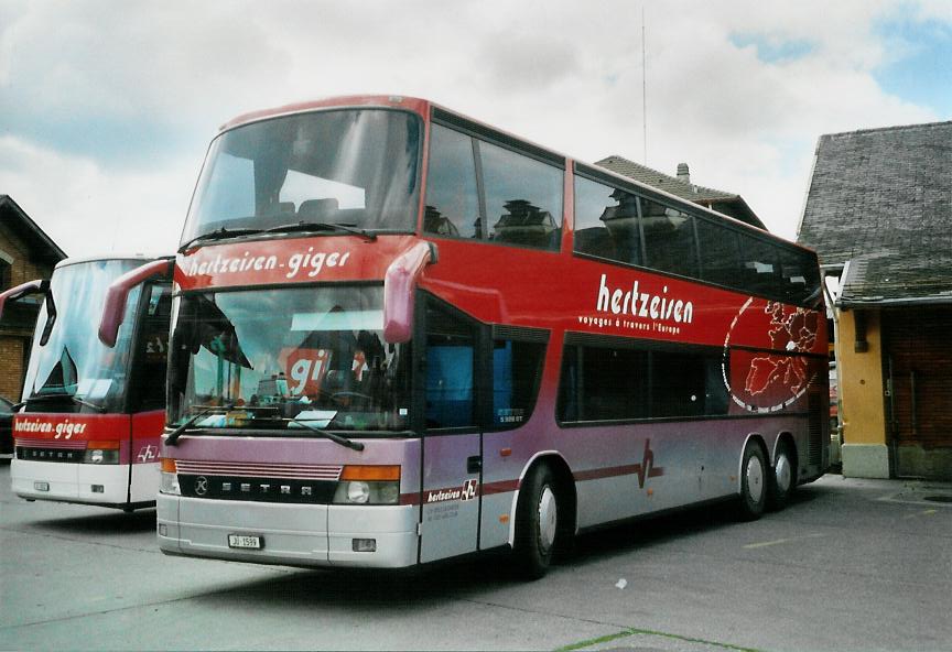 (106'223) - Hertzeisen, Glovelier - JU 1599 - Setra am 4. April 2008 in Thun, Expo