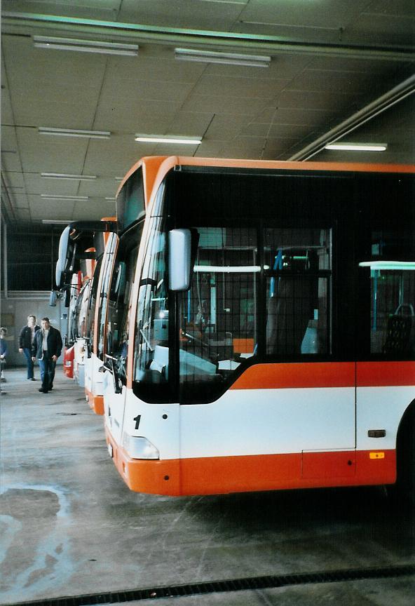 (106'322) - VBH Herisau - Nr. 1/AR 20'557 - Mercedes am 13. April 2008 in Gossau, Depot Regiobus (Teilaufnahme)