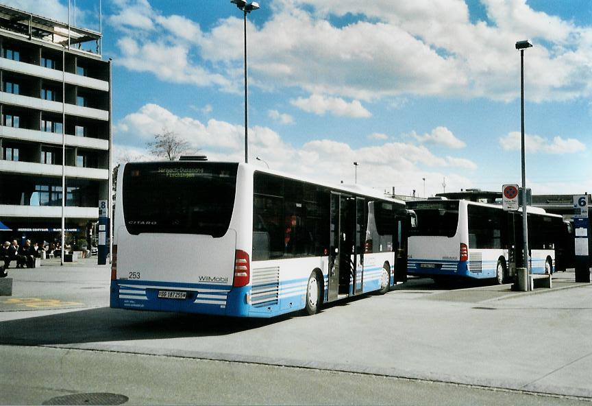 (106'419) - WilMobil, Wil - Nr. 253/SG 187'255 - Mercedes am 13. April 2008 beim Bahnhof Wil