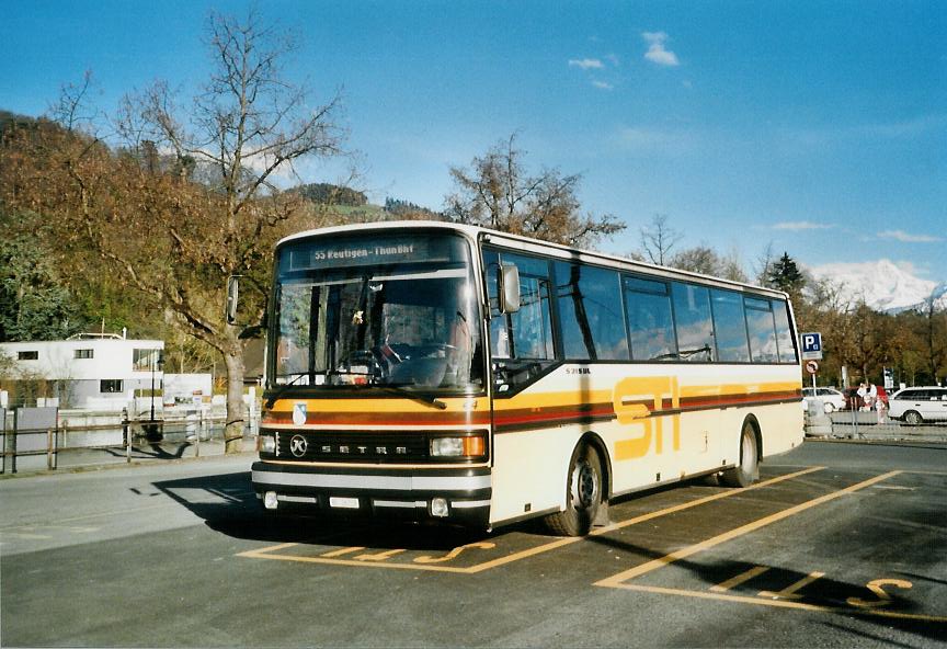 (106'426) - STI Thun - Nr. 44/BE 26'729 - Setra (ex AGS Sigriswil) am 13. April 2008 beim Bahnhof Thun (prov. Haltestelle)