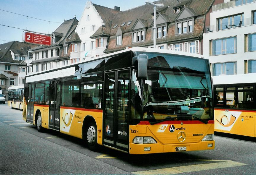 (106'702) - Voegtlin-Meyer, Brugg - Nr. 100/AG 19'176 - Mercedes am 18. April 2008 beim Bahnhof Brugg