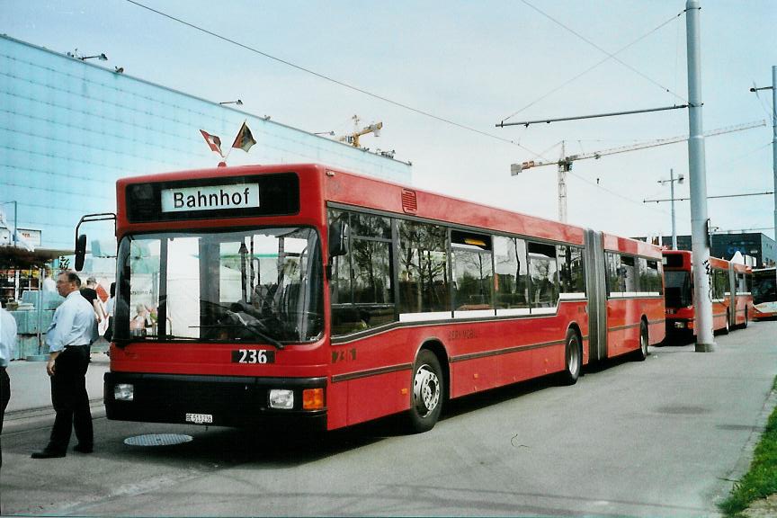 (106'831) - Bernmobil, Bern - Nr. 236/BE 513'236 - MAN am 27. April 2008 in Bern, Guisanplatz