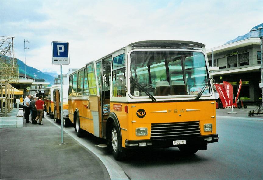 (107'215) - Wittwer, Chur -  P 24'170  - FBW/Gangloff (ex Eggenberger, Mriken; ex AVG Grindelwald Nr. 11; ex P 24'170) am 24. Mai 2008 beim Bahnhof Chur