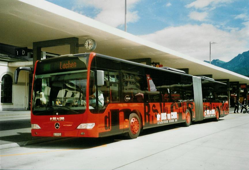 (107'323) - SBC Chur - Nr. 50/GR 155'850 - Mercedes am 24. Mai 2008 beim Bahnhof Chur