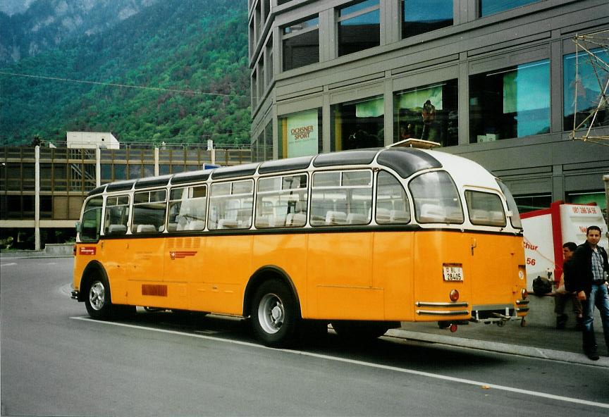 (107'413) - Lambach, Rieden - BL 28'405 - FBW/FHS (ex P 24'079) am 24. Mai 2008 beim Bahnhof Chur