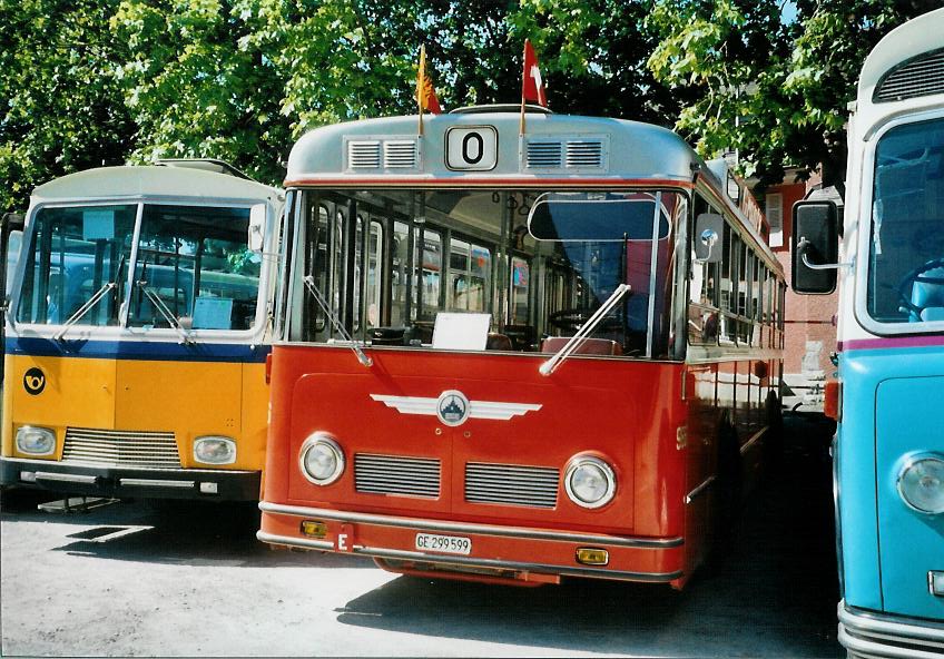 (108'036) - TPG Genve (Hauri) - Nr. 986/GE 299'599 - Saurer/Hess am 21. Juni 2008 in Aigle, Saurertreffen