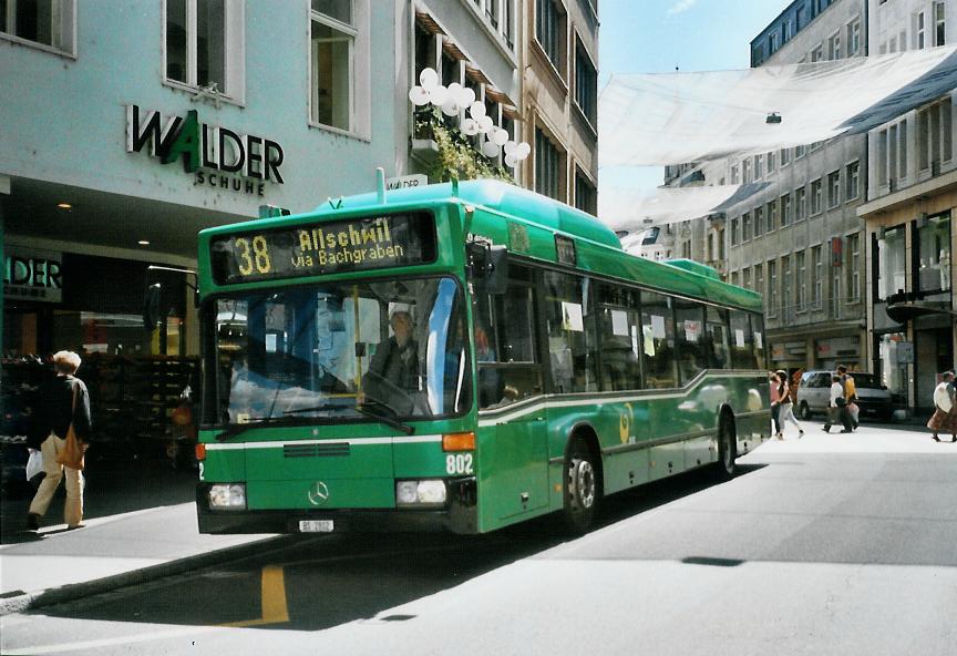 (108'926) - BVB Basel - Nr. 802/BS 2802 - Mercedes am 7. Juli 2008 in Basel, Schifflnde