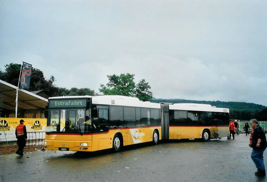 (109'136) - PostAuto Zrich - Nr. 143/ZH 780'685 - MAN (ex Nr. 20; ex P 26'015) am 13. Juli 2008 in Frauenfeld, Open-Air