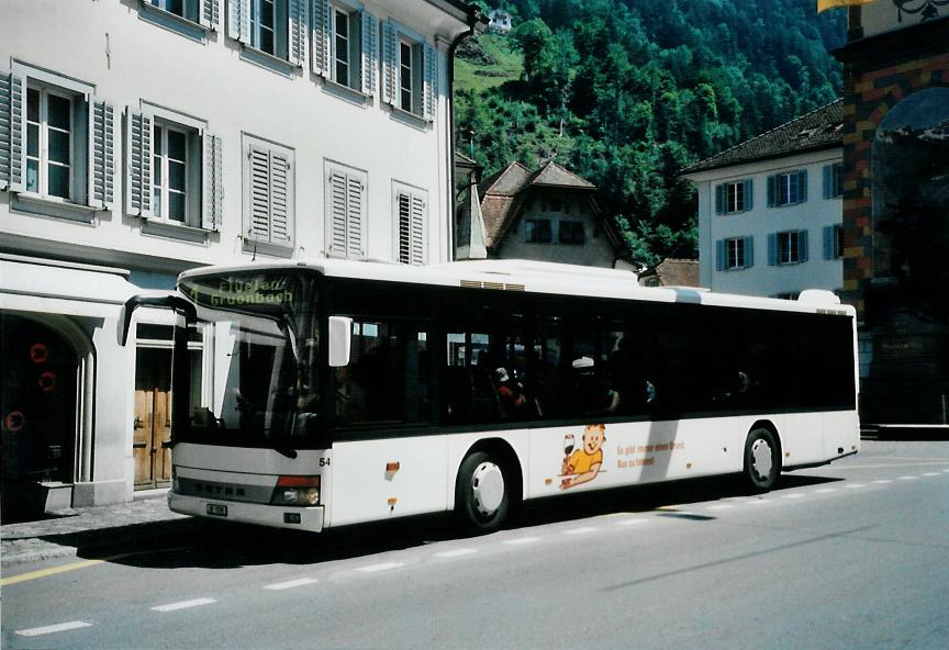 (109'330) - AAGU Altdorf - Nr. 54/UR 9298 - Setra (ex Vorfhrfahrzeug EvoBus) am 16. Juli 2008 in Altdorf, Telldenkmal