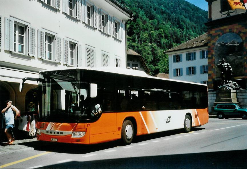 (109'404) - AAGU Altdorf - Nr. 57/UR 9347 - Setra am 16. Juli 2008 in Altdorf, Telldenkmal