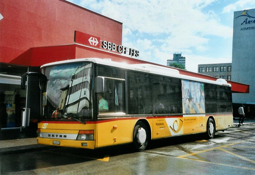 (109'617) - PostAuto Nordschweiz - Nr. 20/AG 428'674 - Setra am 20. Juli 2008 beim Bahnhof Aarau