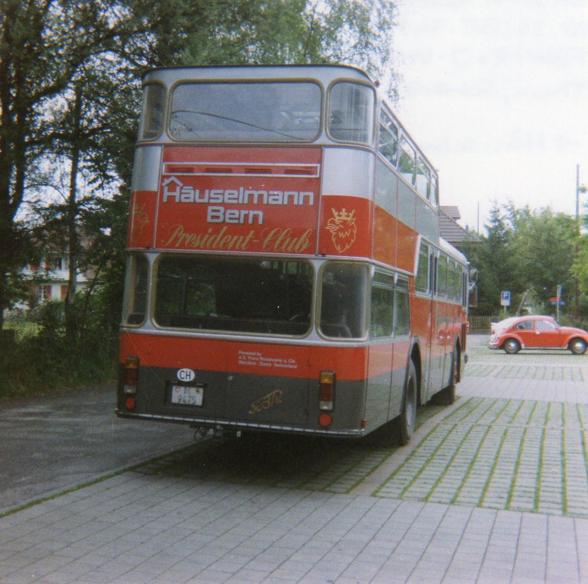 (11-05) - Aus dem Archiv: Huselmann, Bern - Nr. 26/BE 9475 - FBW/Vetter-R&J Anderthalbdecker (ex AFA Adelboden Nr. 9) am 23. Juli 1994 in Thun, Scherzligen/Schadau