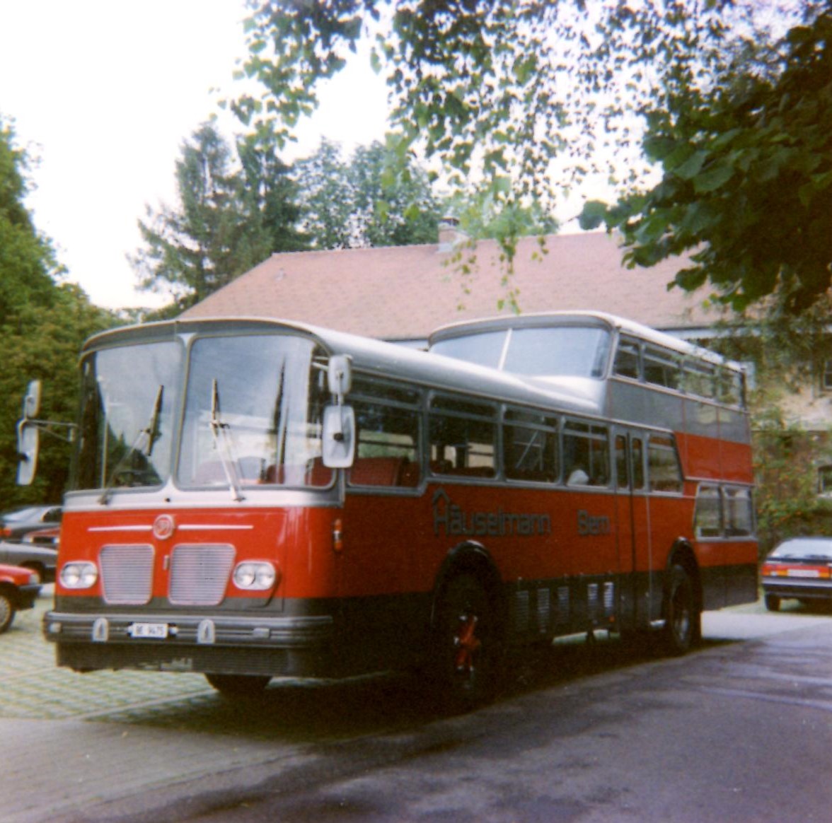 (11-07) - Aus dem Archiv: Huselmann, Bern - Nr. 26/BE 9475 - FBW/Vetter-R&J Anderthalbdecker (ex AFA Adelboden Nr. 9) am 23. Juli 1994 in Thun, Scherzligen/Schadau