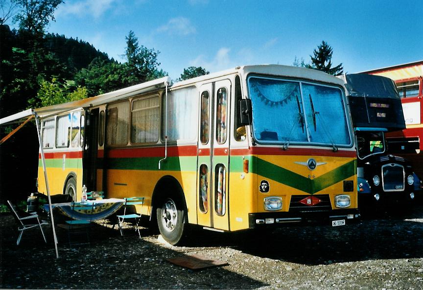 (110'221) - Wisler, Mhlau - AG 53'197 - Saurer/Hess (ex Flury, Balm) am 16. August 2008 in Goldingen, Atzmnnig