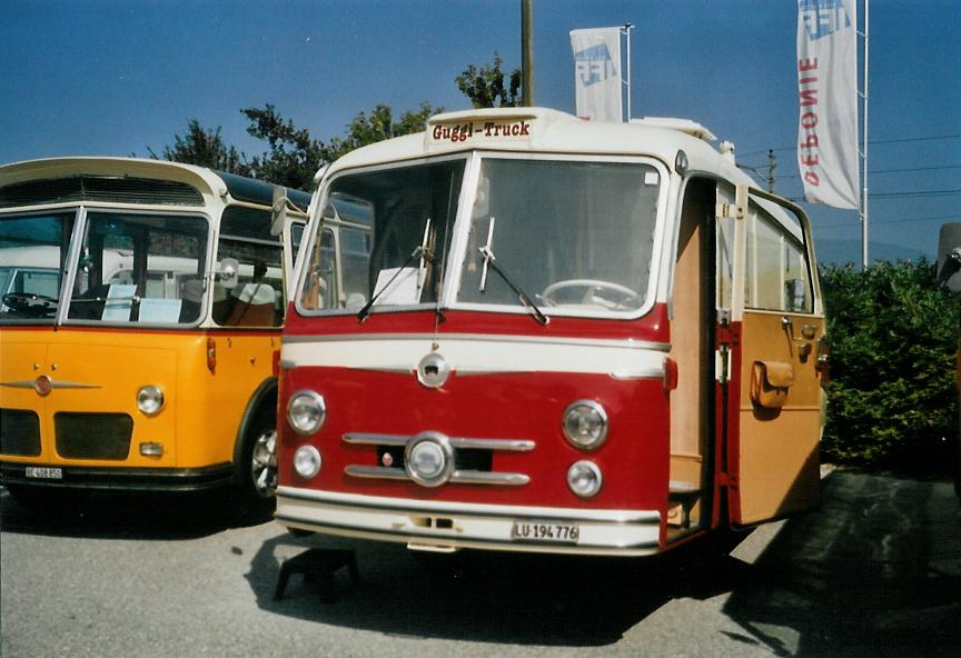 (110'535) - Guggenbhl, Eschenbach - LU 194'776 - Berna/R&J (ex VB Biel Nr. 110; ex VB Biel Nr. 10) am 30. August 2008 in Niederbipp, Saurertreffen