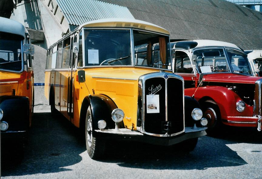 (110'616) - Amstein, Willisau - Saurer/Lauber (ex Popp, Freidorf; ex Rey, Ayent) am 30. August 2008 in Niederbipp, Saurertreffen