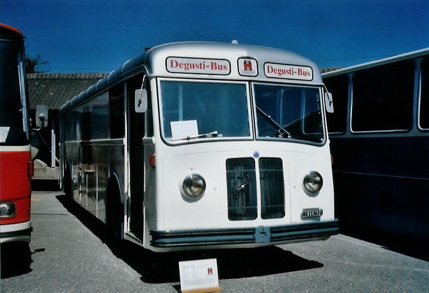 (110'701) - Feldschlsschen, Rheinfelden - AG 11'363 U - Saurer/Saurer (ex VBZ Zrich Nr. 284) am 30. August 2008 in Niederbipp, Saurertreffen