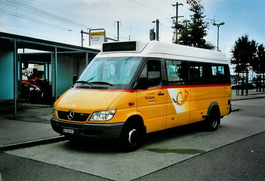 (110'831) - PostAuto Ostschweiz - TG 100'991 - Mercedes am 15. September 2008 beim Bahnhof Weinfelden