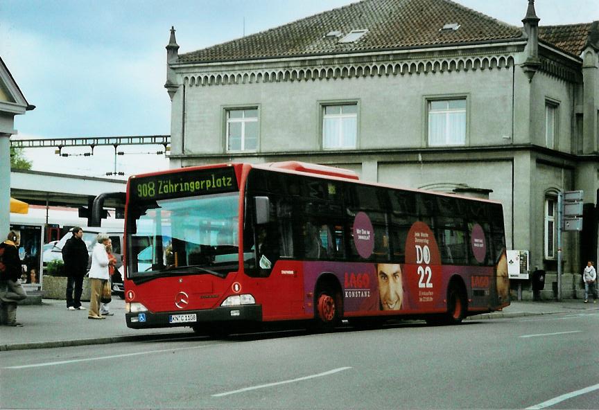 (110'911) - SWK Konstanz - Nr. 8/KN-C 1108 - Mercedes am 15. September 2008 beim Bahnhof Konstanz