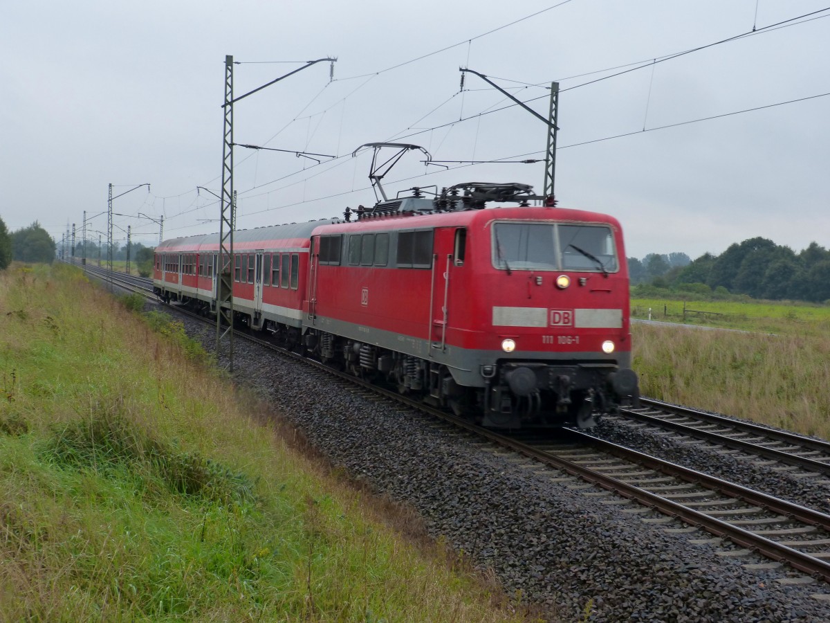 111 106-1 zwischen Hallstadt und Breitengüßbach 14.09.2013