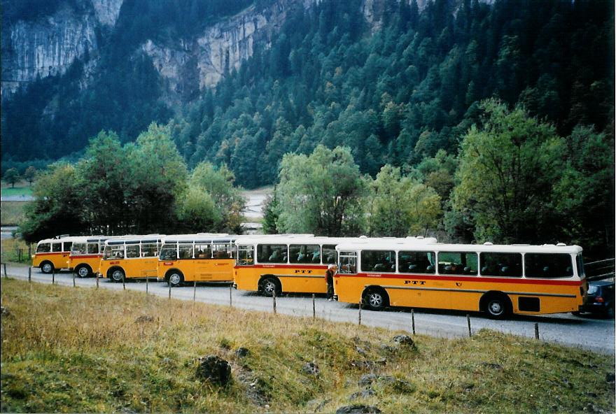 (111'110) - Zimmermann, Niederwangen - BE 985 U - Saurer/Tscher (ex P 24'289) am 27. September 2008 in Kiental, Tschingelsee