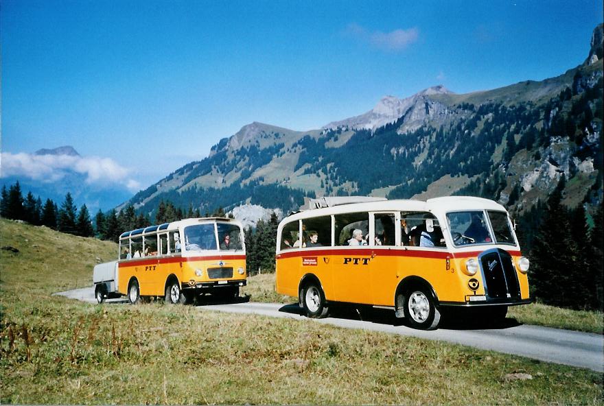 (111'124) - Schmid, Thrishaus - Nr. 3/BE 26'760 - Saurer/Gangloff (ex Geiger, Adelboden Nr. 3) am 27. September 2008 in Kiental, Bundalp