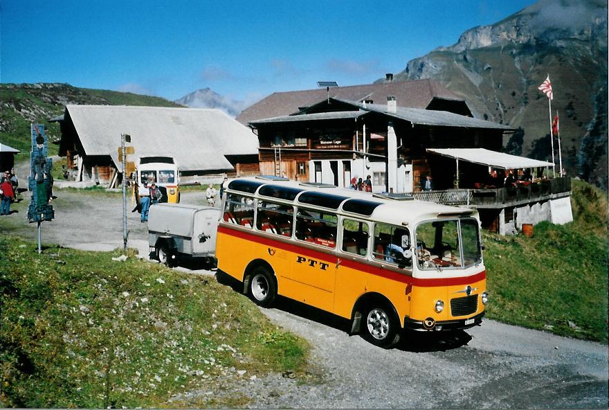 (111'136) - Schmid, Thrishaus - Nr. 9/BE 26'105 - Saurer/R&J (ex Geiger, Adelboden Nr. 9) am 27. September 2008 in Kiental, Bundalp