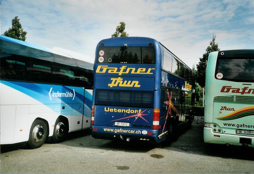 (111'317) - Aus der Schweiz: Gafner, Thun - Nr. 22/BE 53'616 - Neoplan am 29. September 2008 in Rust, Europapark