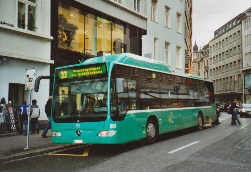 (112'314) - BVB Basel - Nr. 806/BS 2806 - Mercedes am 6. Dezember 2008 in Basel, Schifflnde