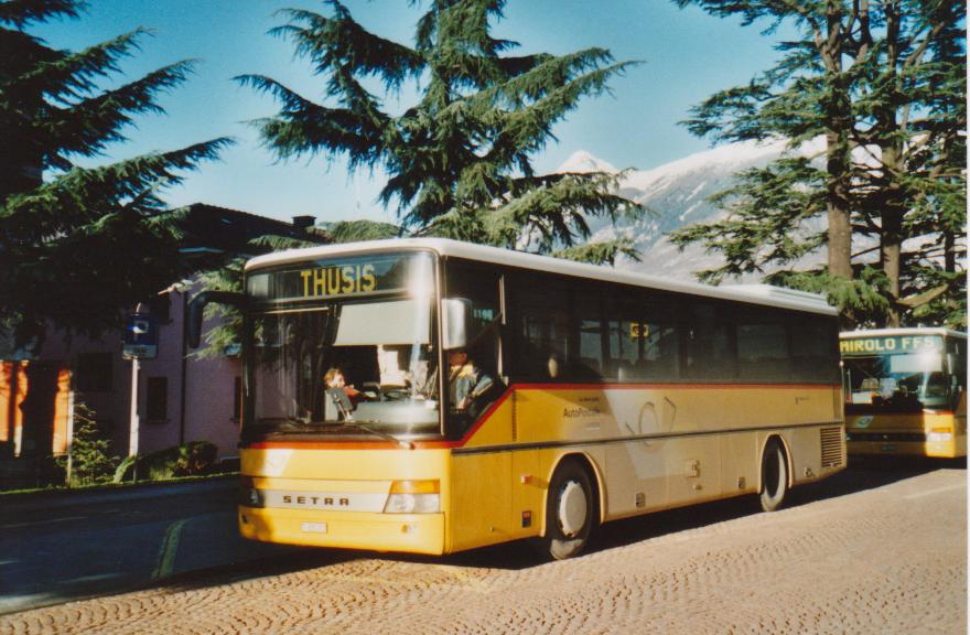 (112'328) - AutoPostale Ticino - TI 215'311 - Setra (ex Marchetti, Airolo) am 7. Dezember 2008 beim Bahnhof Bellinzona