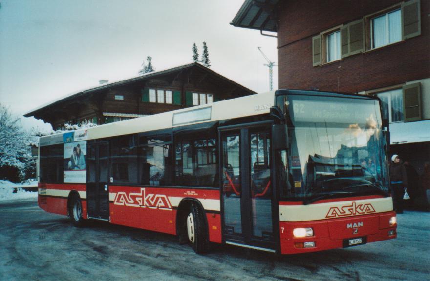 (112'820) - ASKA Aeschi - Nr. 7/BE 387'527 - MAN am 13. Dezember 2008 in Aeschi, Post