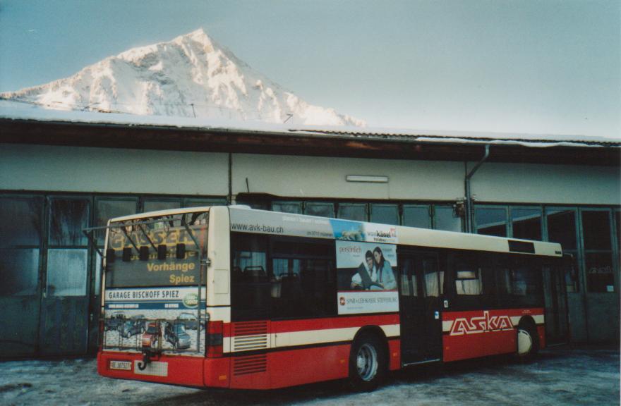 (112'823) - ASKA Aeschi - Nr. 7/BE 387'527 - MAN am 13. Dezember 2008 in Aeschi, Garage